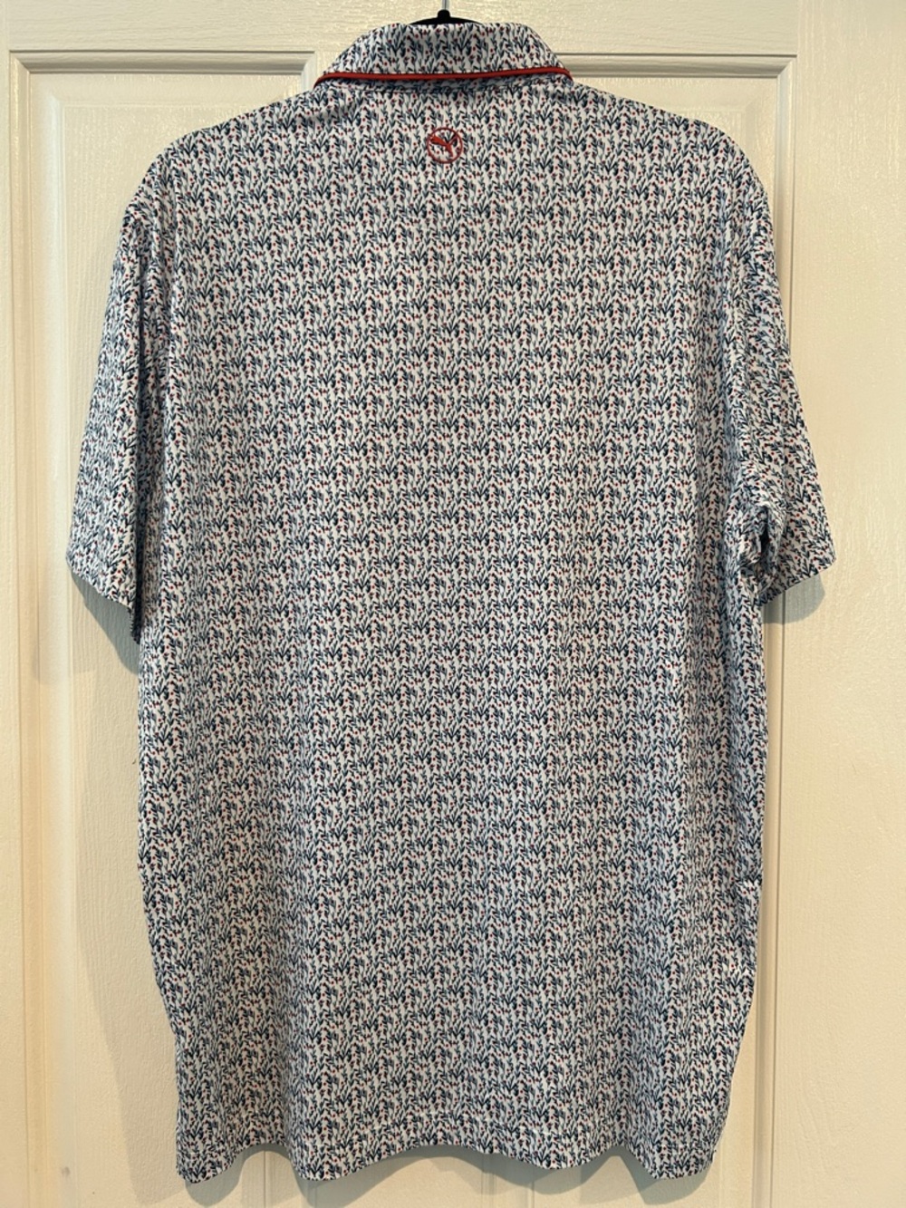 Puma White/Navy/Red Cloudspin Branch Polo - Picture 3 of 8